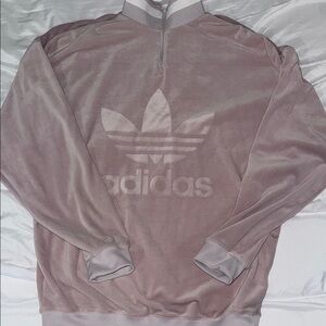 Adidas Light Pink Quarter-Zip Sweatshirt